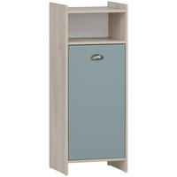 HIGHBOARD Lindholm  in 40,2/104/33 cm  - Pastellblau/Eichefarben, KONVENTIONELL, Holzwerkstoff/Metall (40,2/104/33cm) - Stylife