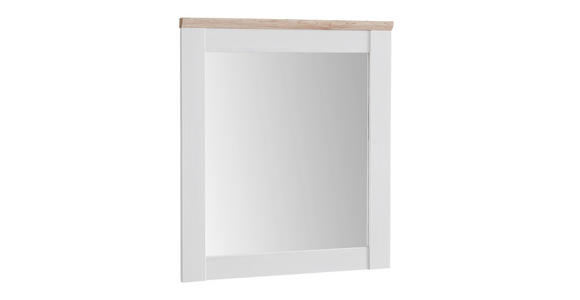 SPIEGEL 76/91/4 cm - Eichefarben/Weiß, LIFESTYLE, Glas/Holzwerkstoff (76/91/4cm) - Xora