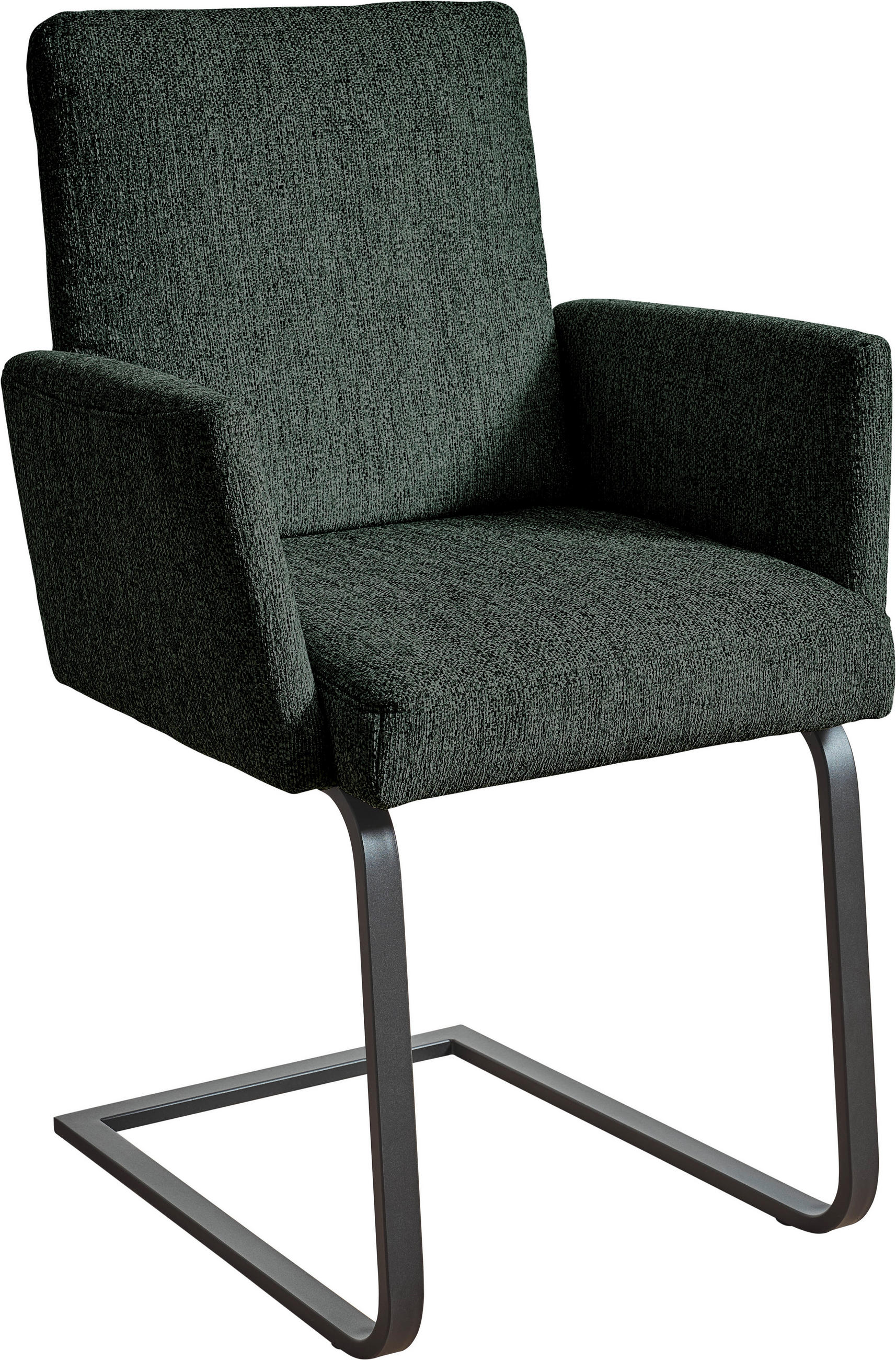 ARMLEHNSTUHL  in Stahl Flachgewebe  - Türkis/Schwarz, Design, Textil/Metall (60/92/60cm) - Dieter Knoll