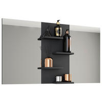 BADRUMSSPEGEL - svart, Modern, trämaterial (112/59/11,5cm) - MID.YOU