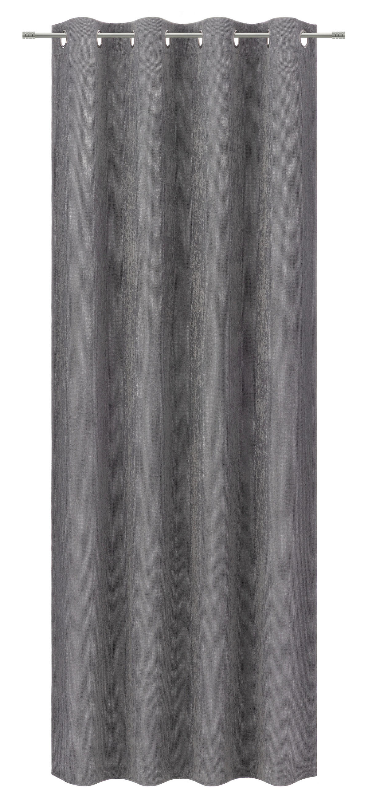 ÖSENSCHAL NEAL Verdunkelung 132/245 cm   - Grau, Trend, Textil (132/245cm) - Dieter Knoll