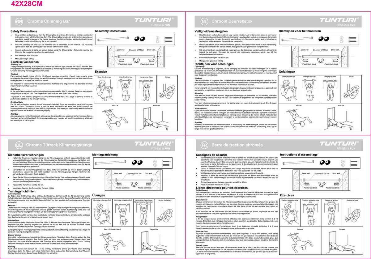 TÜRRECK  - Grau, KONVENTIONELL, Kunststoff/Metall (68/4,5/20cm)