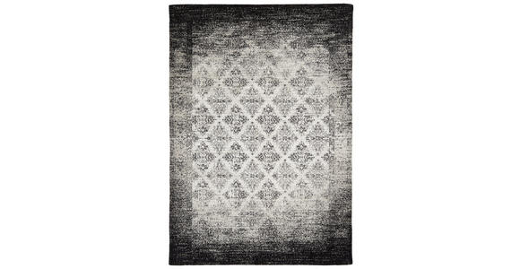 VINTAGE-TEPPICH 130/190 cm Schwarz - Schwarz, LIFESTYLE, Kunststoff/Textil (130/190cm) - Novel