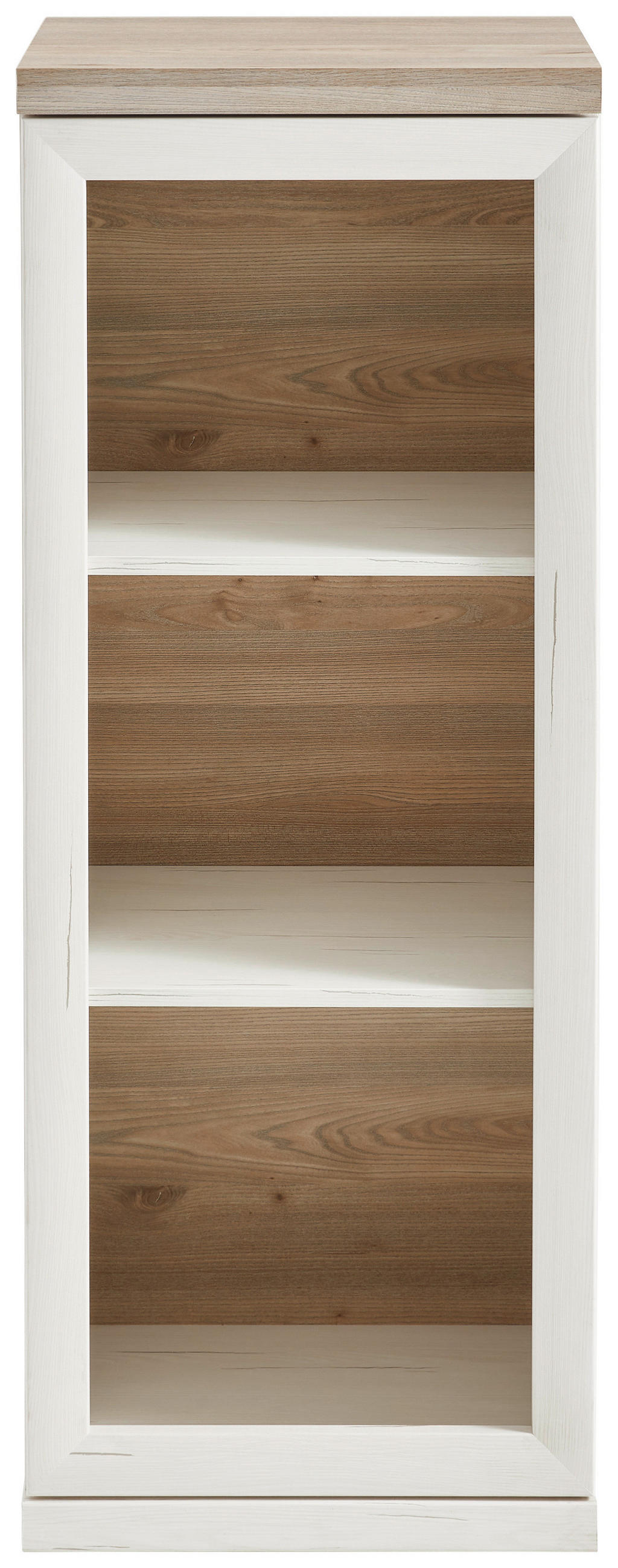 AKTENREGAL Grau, Weiß  - Weiß/Grau, MODERN, Holzwerkstoff (50,6/131,6/43cm) - Hom`in