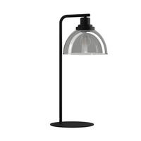 TISCHLEUCHTE Beleser 26,5/20,5/50,5 cm   - Transparent/Schwarz, Design, Glas/Metall (26,5/20,5/50,5cm) - Eglo