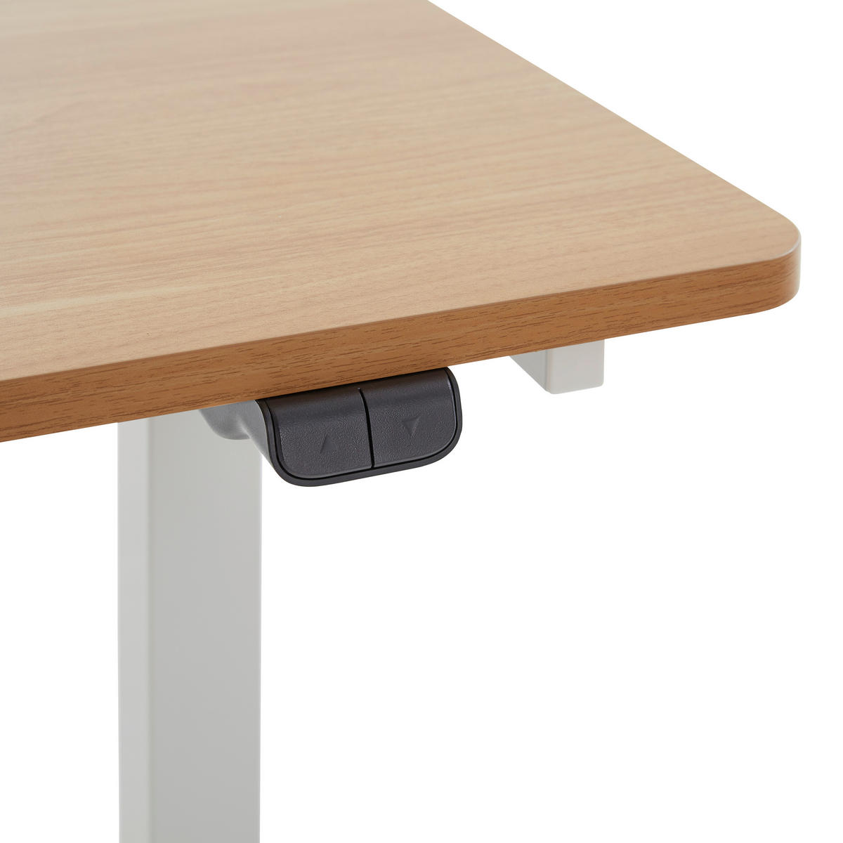 SCHREIBTISCH 120/60/73-123 cm  in Weiß  - Weiß, MODERN, Holzwerkstoff/Metall (120/60/73-123cm) - Livetastic