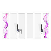 FLÄCHENVORHANG in Beere halbtransparent  - Beere, Design, Textil (60/245cm)