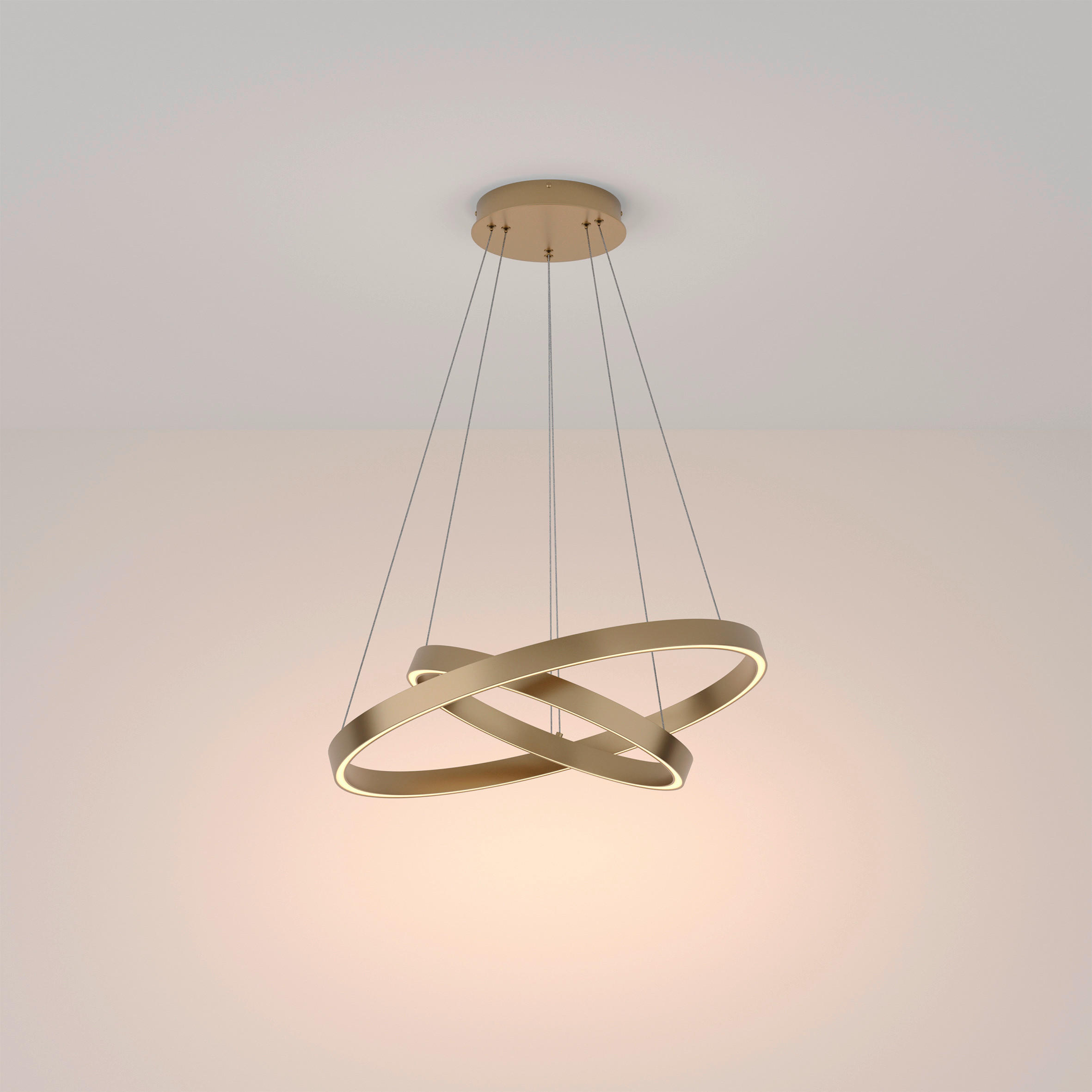 PENDELLAMPA 60/100/60 cm  - mässingsfärgad, Trend, metall (60/100/60cm) - MAYTONI