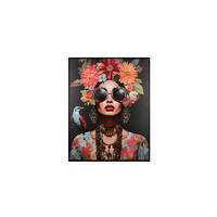 BILD Frauen 80/100 cm  - Multicolor/Schwarz, Design, Kunststoff/Textil (80/100cm)
