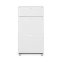 SCHUHKIPPER  in 58/111/25 cm  - Schwarz/Weiß, Design, Holzwerkstoff/Kunststoff (58/111/25cm) - MID.YOU