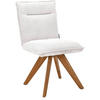 STUHL Feincord Creme Wildeiche massiv  - Wildeiche/Creme, Design, Holz/Textil (47/87/62cm) - Johann Jakob