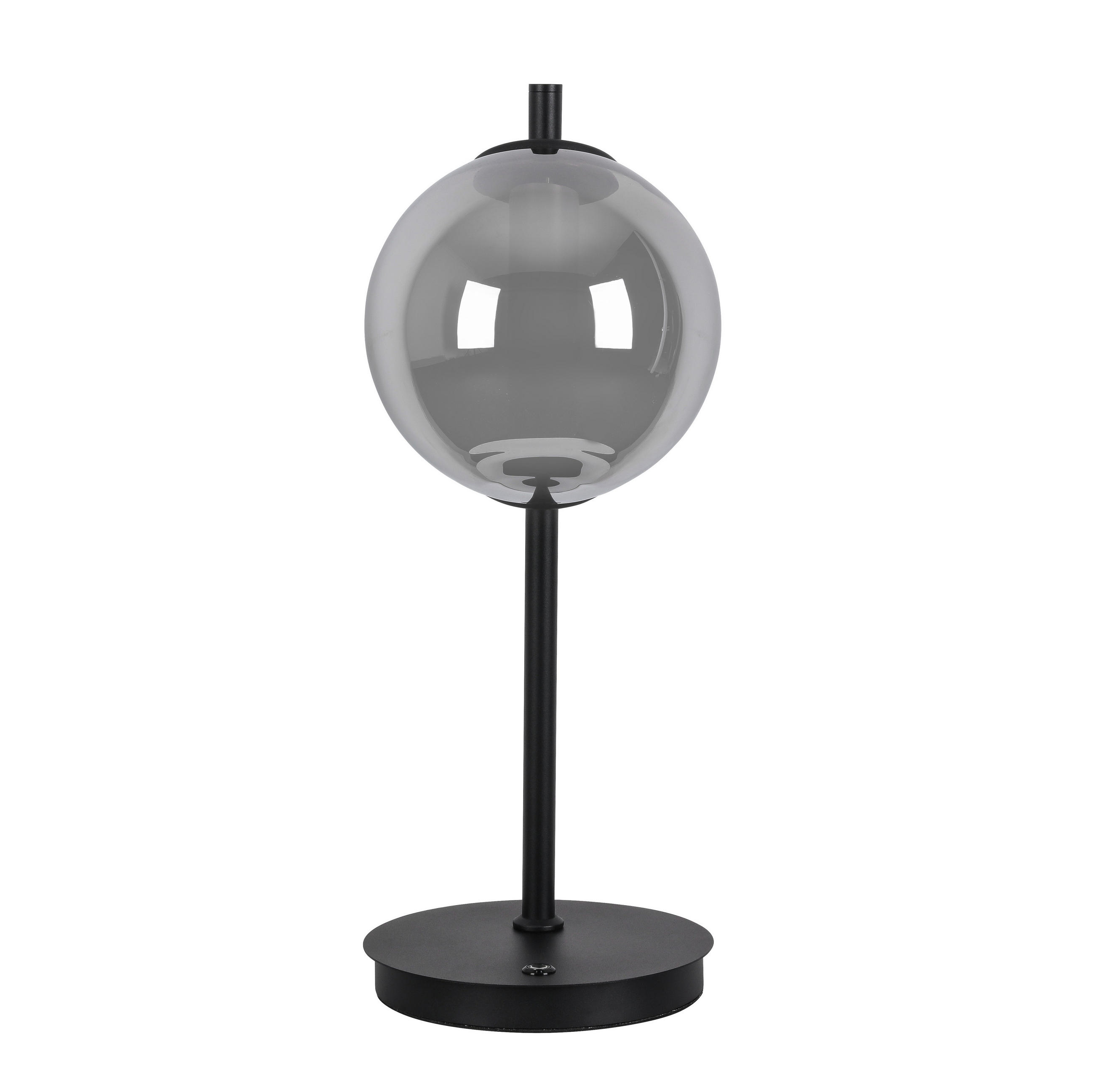 LED-TISCHLEUCHTE - Chromfarben/Schwarz, Design, Glas/Kunststoff (20/51cm) - Dieter Knoll