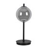 LED-TISCHLEUCHTE - Chromfarben/Schwarz, Design, Glas/Kunststoff (20/51cm) - Dieter Knoll
