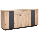 SIDEBOARD  in 180/82/44 cm  - Eichefarben/Anthrazit, Design, Holzwerkstoff/Metall (180/82/44cm) - Carryhome