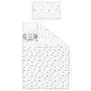 BABYBETTWÄSCHE 100/135 cm  - Weiß/Grau, Trend, Textil (100/135cm) - Patinio
