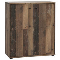 KOMMODE 73,7/85,5/34,8 cm  - Dunkelbraun/Graubraun, Design, Holzwerkstoff (73,7/85,5/34,8cm)