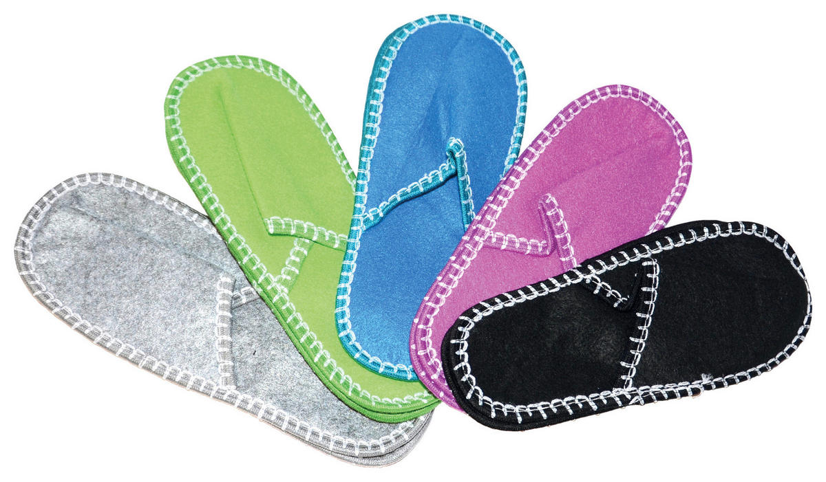 PAPUČE PRE HOSTÍ - modrá/čierna, Basics, textil