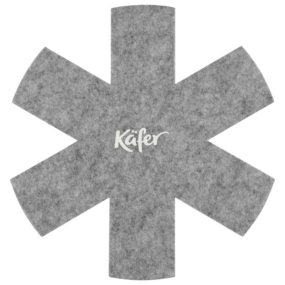 PFANNENSCHUTZ 38 cm  - Grau, Basics, Textil (38cm) - Käfer