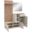 GARDEROBE  in 148/199/38 cm  - Kaschmir/Eiche Artisan, Design, Glas/Holzwerkstoff (148/199/38cm) - Xora