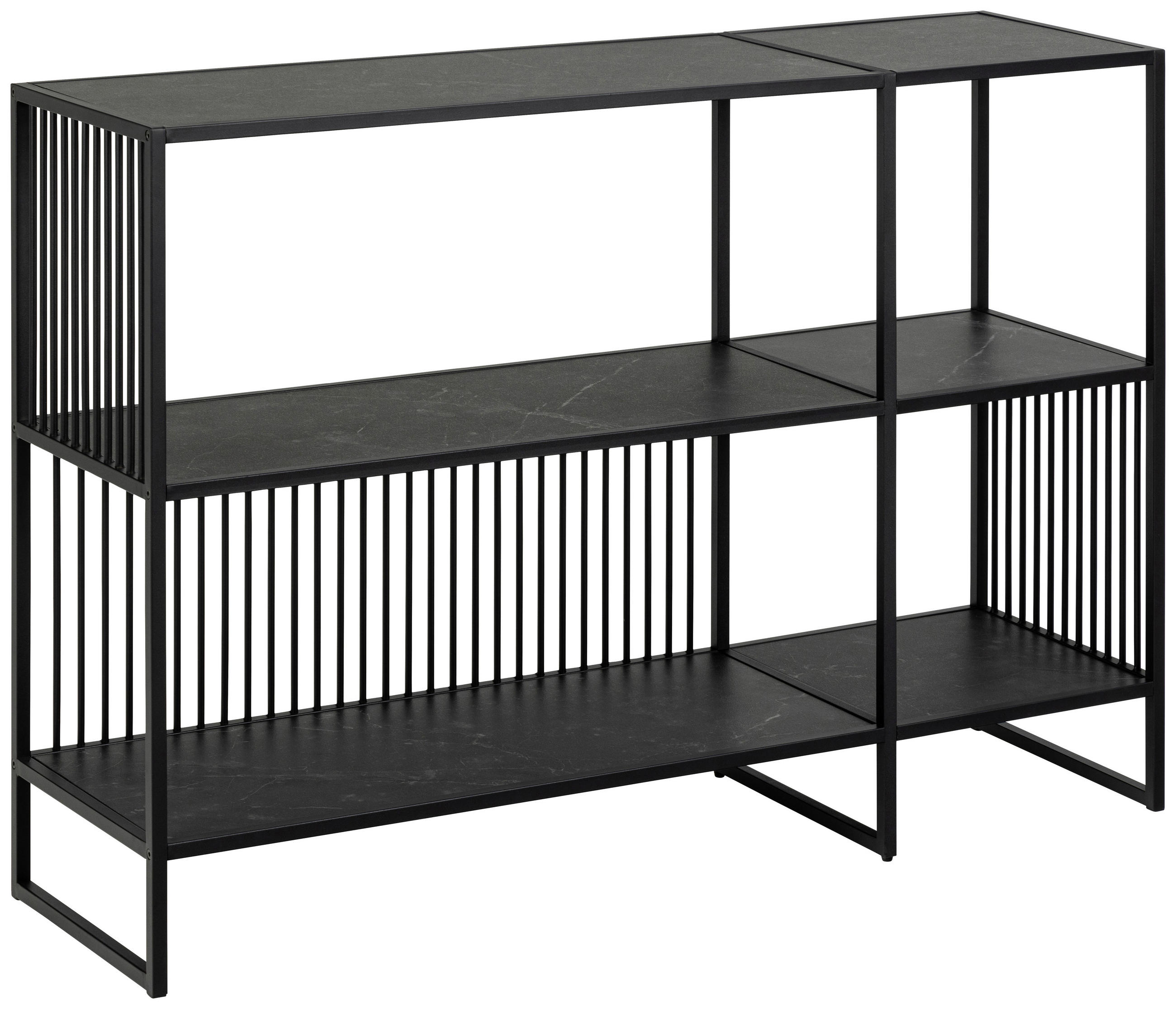 KOMODA, črna - črna, Design, kovina/leseni material (120/83/35cm) - MID.YOU