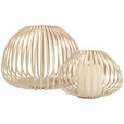 WINDLICHT - Beige, Basics, Metall (21/14cm) - Ambia Home