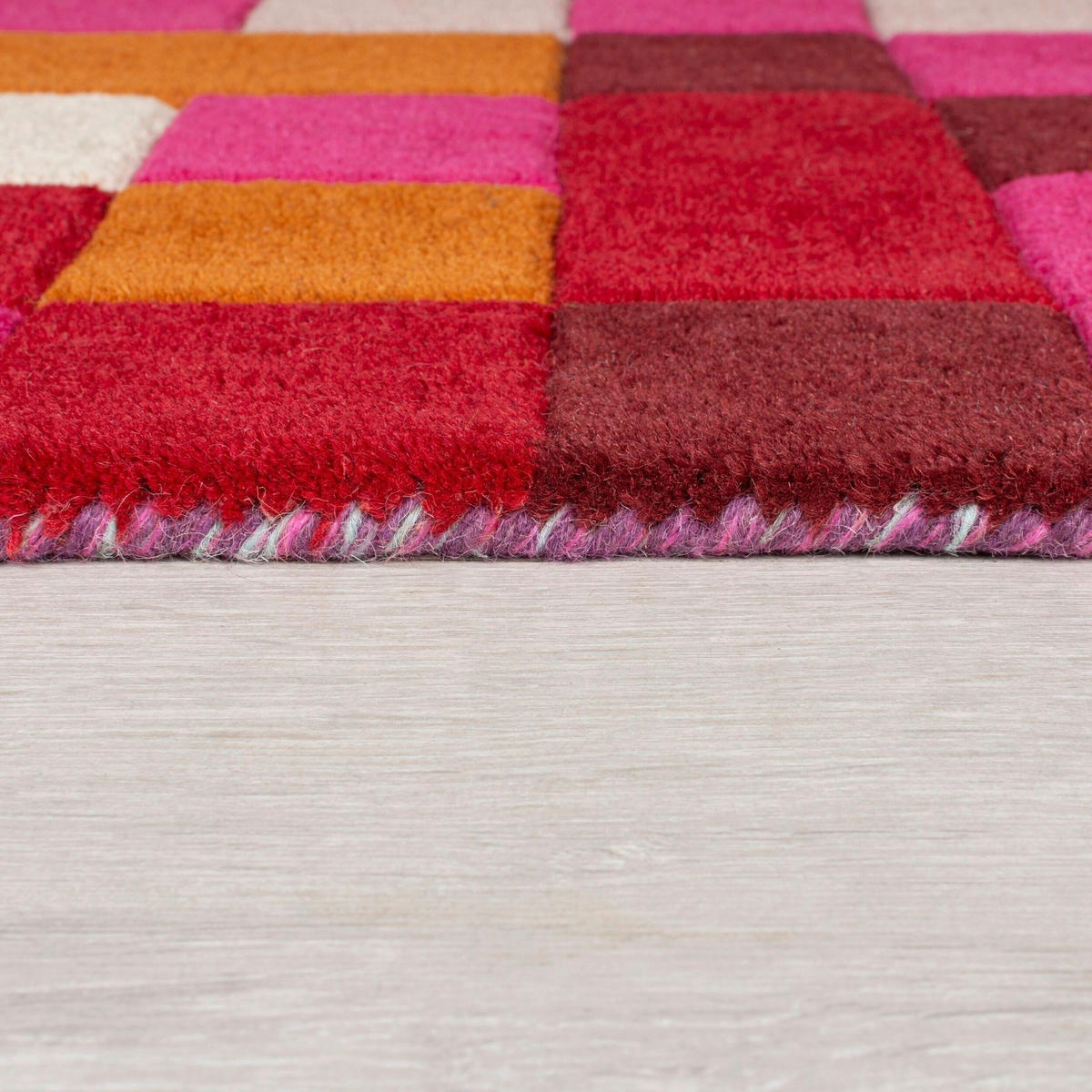 WOLLTEPPICH 160/230 cm Illusion Multicolor  - Multicolor, KONVENTIONELL, Textil (160/230cm) - Xora