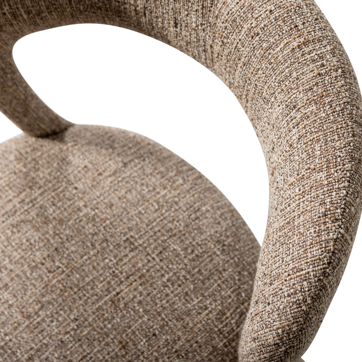STUHL-SET 2 Stück  in Webstoff  - Sandfarben/Braun, MODERN, Textil (51/76/56cm) - Livetastic
