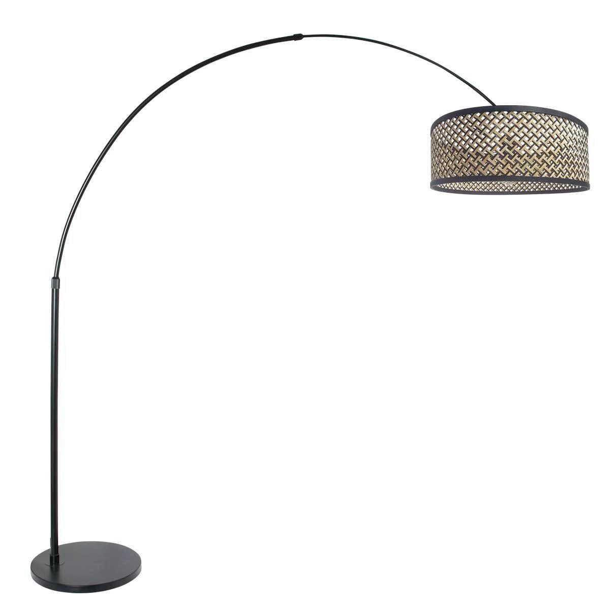 STEHLEUCHTE SPARKLED LIGHT 50/240/230 cm  - Schwarz, Trend, Naturmaterialien/Metall (50/240/230cm)