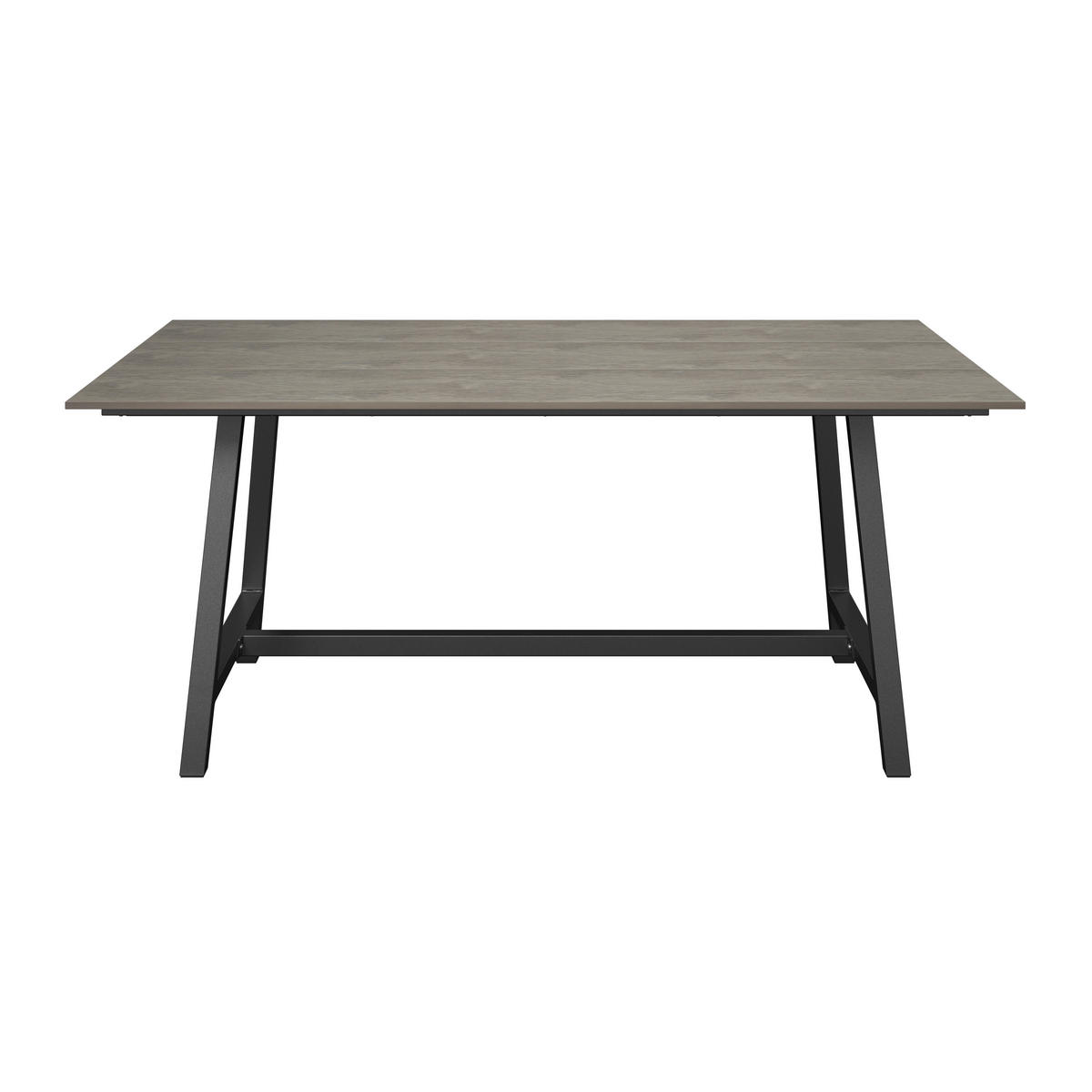 GARTENTISCH Metall, Kunststoff Hellgrau, Dunkelgrau rechteckig  - Dunkelgrau/Hellgrau, Design, Kunststoff/Metall (160/100/68cm) - Amatio