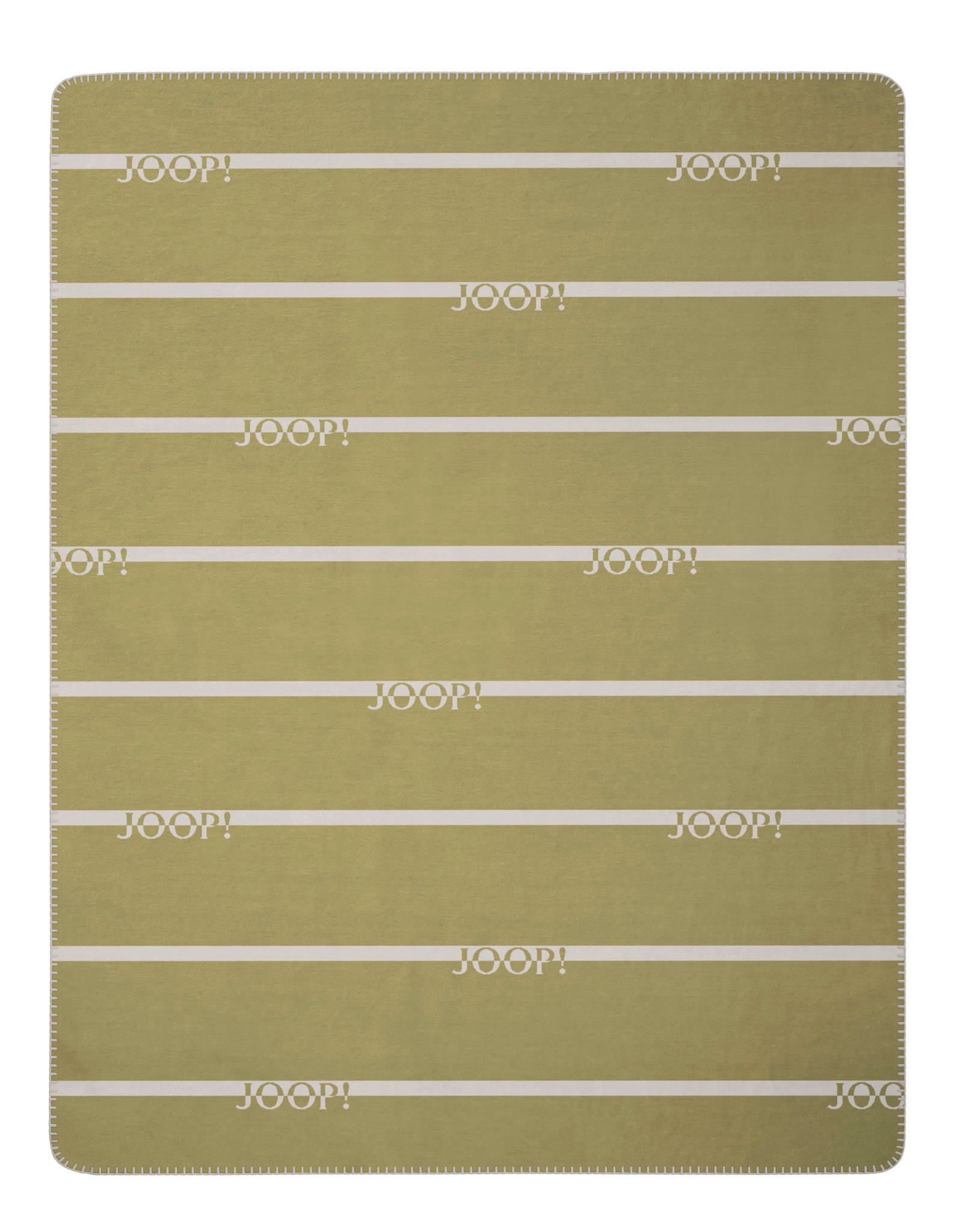 WOHNDECKE Logo Stripes 150/200 cm  - Olivgrün, Design, Textil (150/200cm) - Joop!