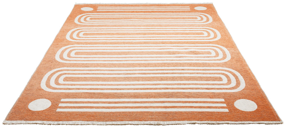 FLACHWEBETEPPICH 160/230 cm  - Rostfarben, Design, Textil (160/230cm) - Novel