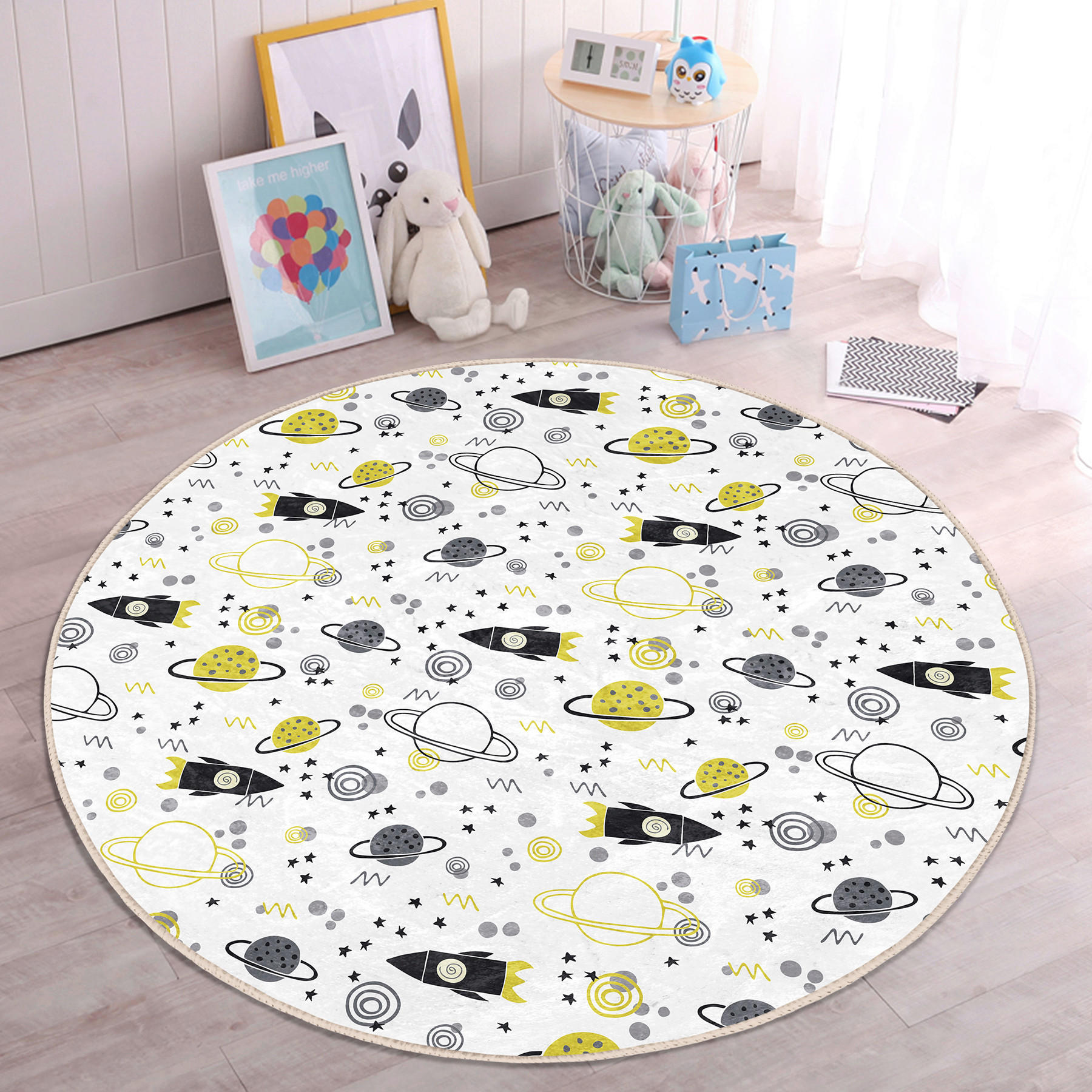 XXXLutz Kinderteppich Mehrfarbig 180x180 cm