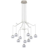 HÄNGELEUCHTE 67/166 cm  - Champagner/Weiß, Design, Glas/Metall (67/166cm) - Eglo