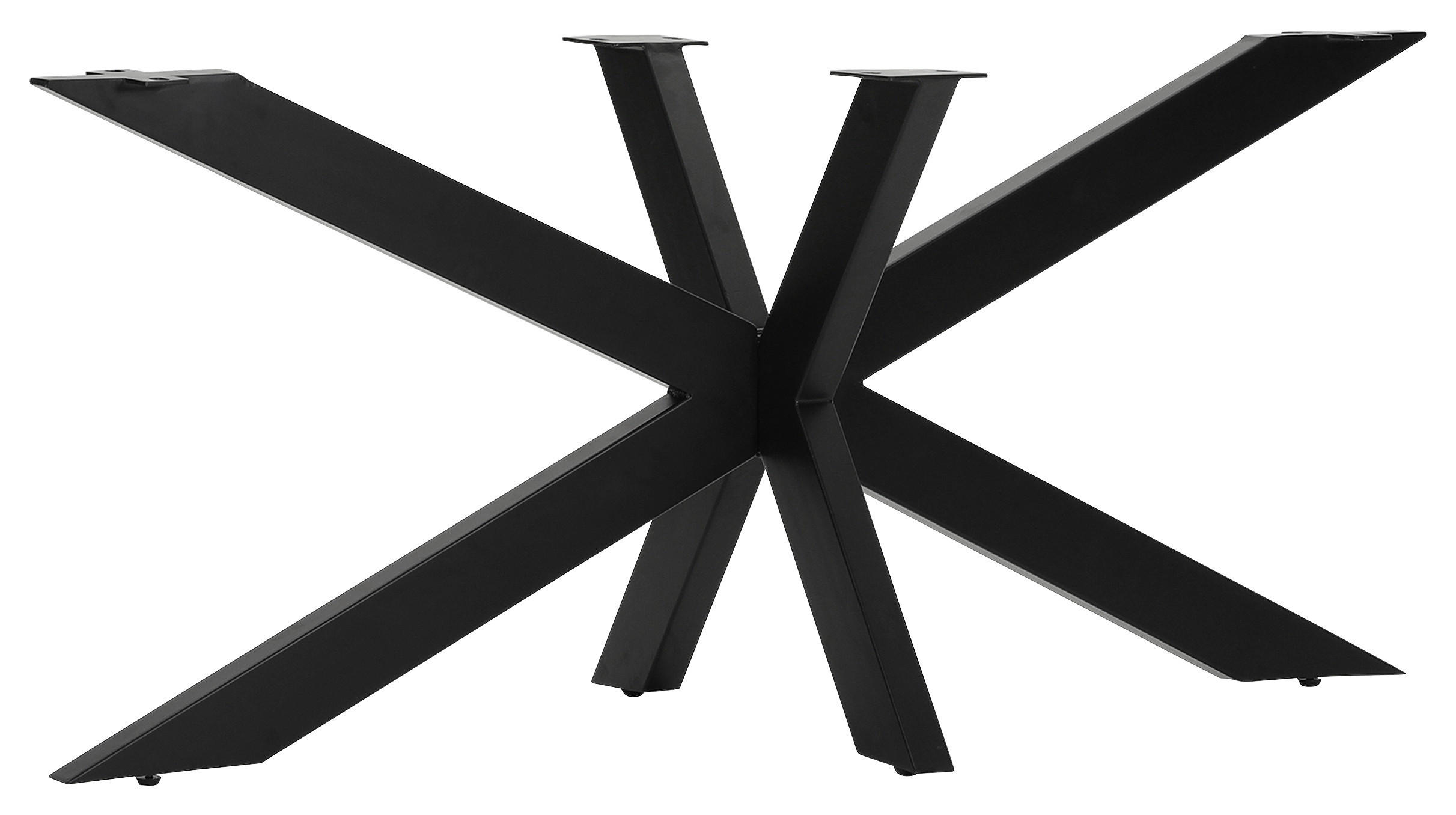 TISCHGESTELL 163/72/73 cm  Metall Schwarz  - Schwarz, Design, Metall (163/72/73cm) - Landscape