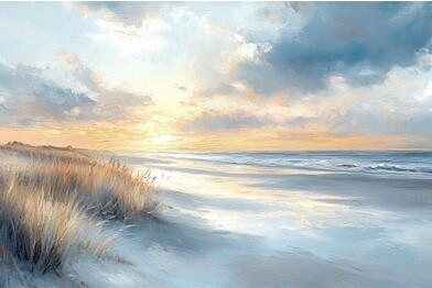 Euroart Aluminiumbild Atmospheric Beach IV Mehrfarbig 120x80x2 cm