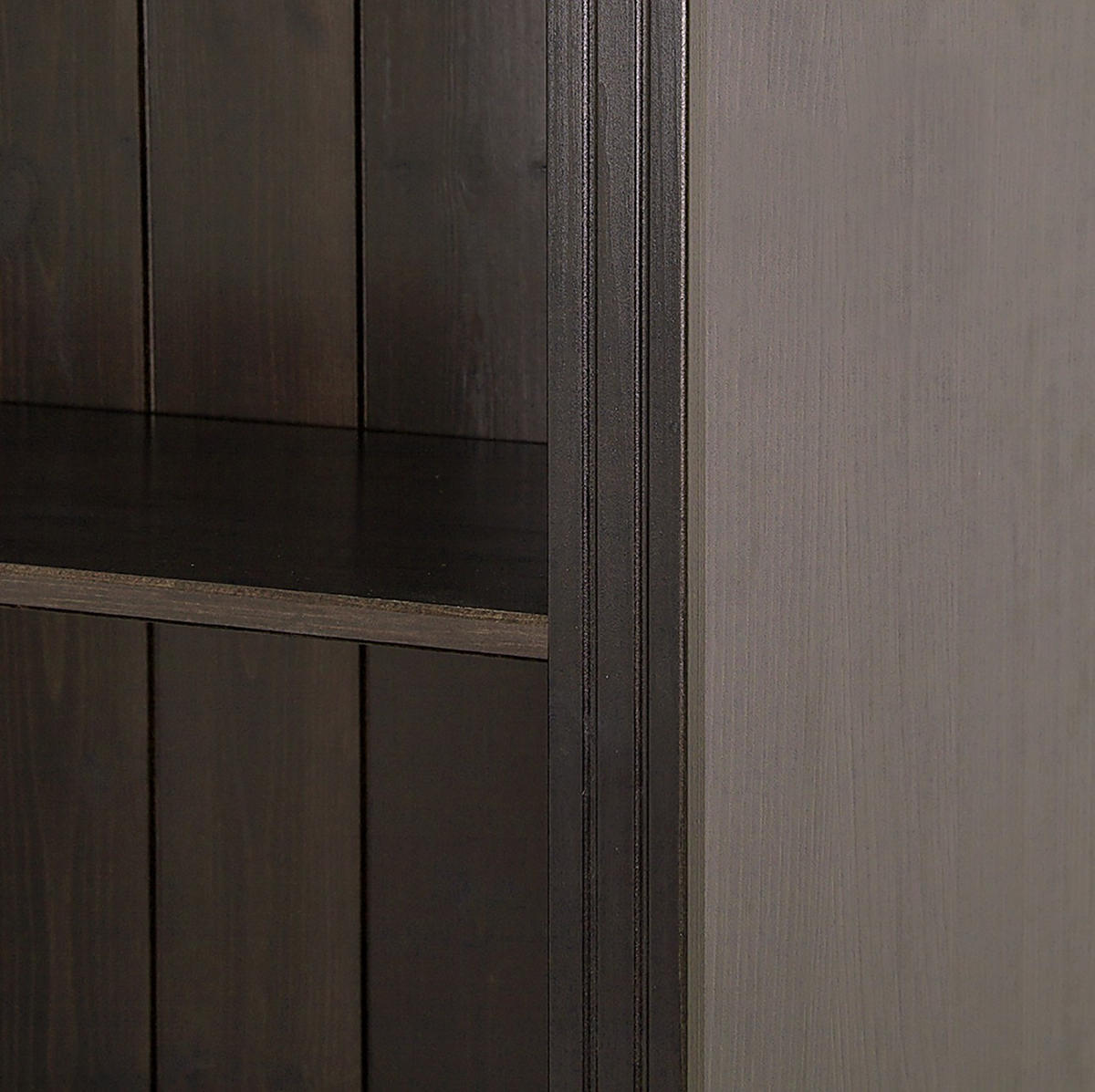 BÜCHERWAND Kiefer massiv Kieferfarben, Dunkelbraun  - Dunkelbraun/Kieferfarben, Design, Holz (223/222/34cm) - Livetastic