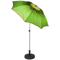 SONNENSCHIRM  200/200 cm  - Silberfarben/Grün, Design, Textil/Metall (200/200cm) - Doppler