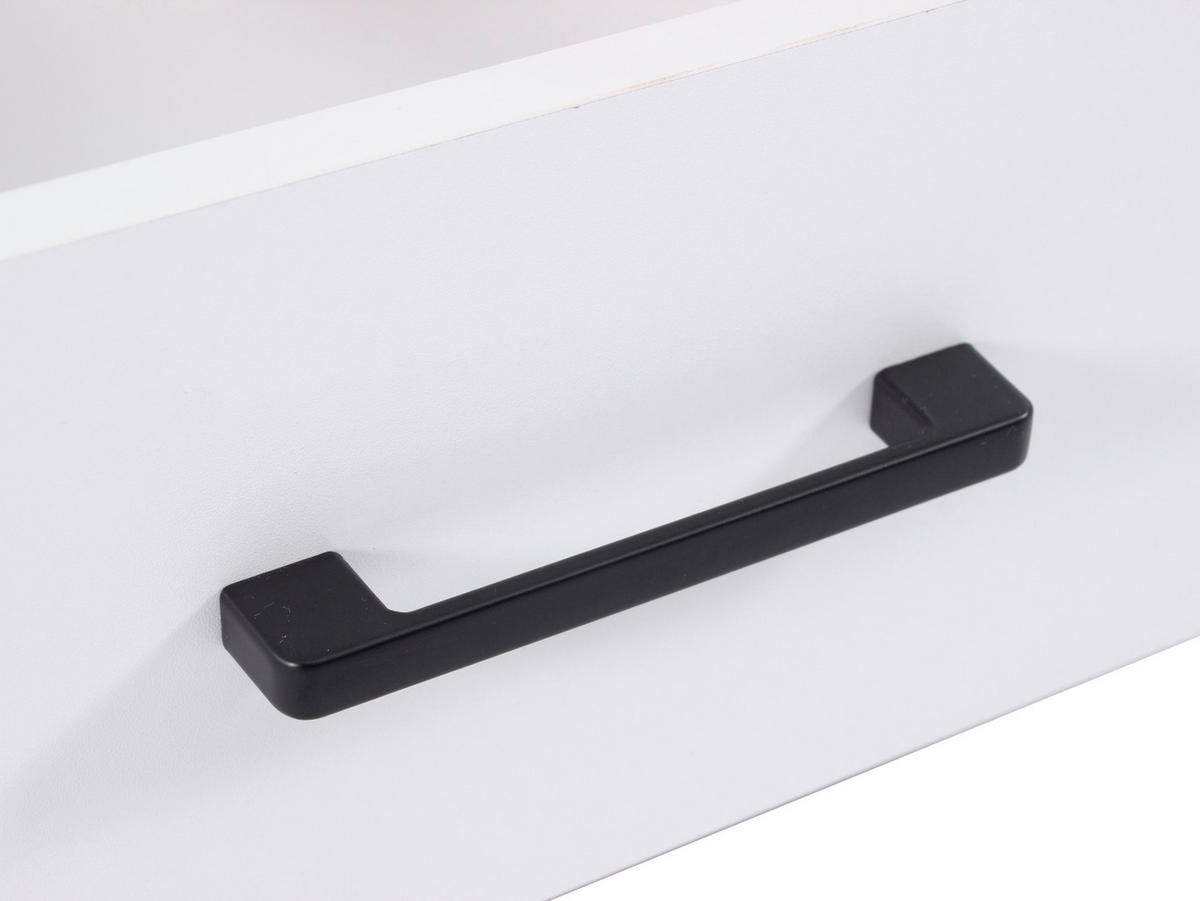 ROLLCONTAINER 43/56/60 cm  - Schwarz/Weiß, MODERN, Holzwerkstoff/Kunststoff (43/56/60cm) - Livetastic