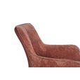 ARMLEHNSTUHL  in Eisen Webstoff  - Cognac/Schwarz, Design, Textil/Metall (64/88/60cm) - Novel