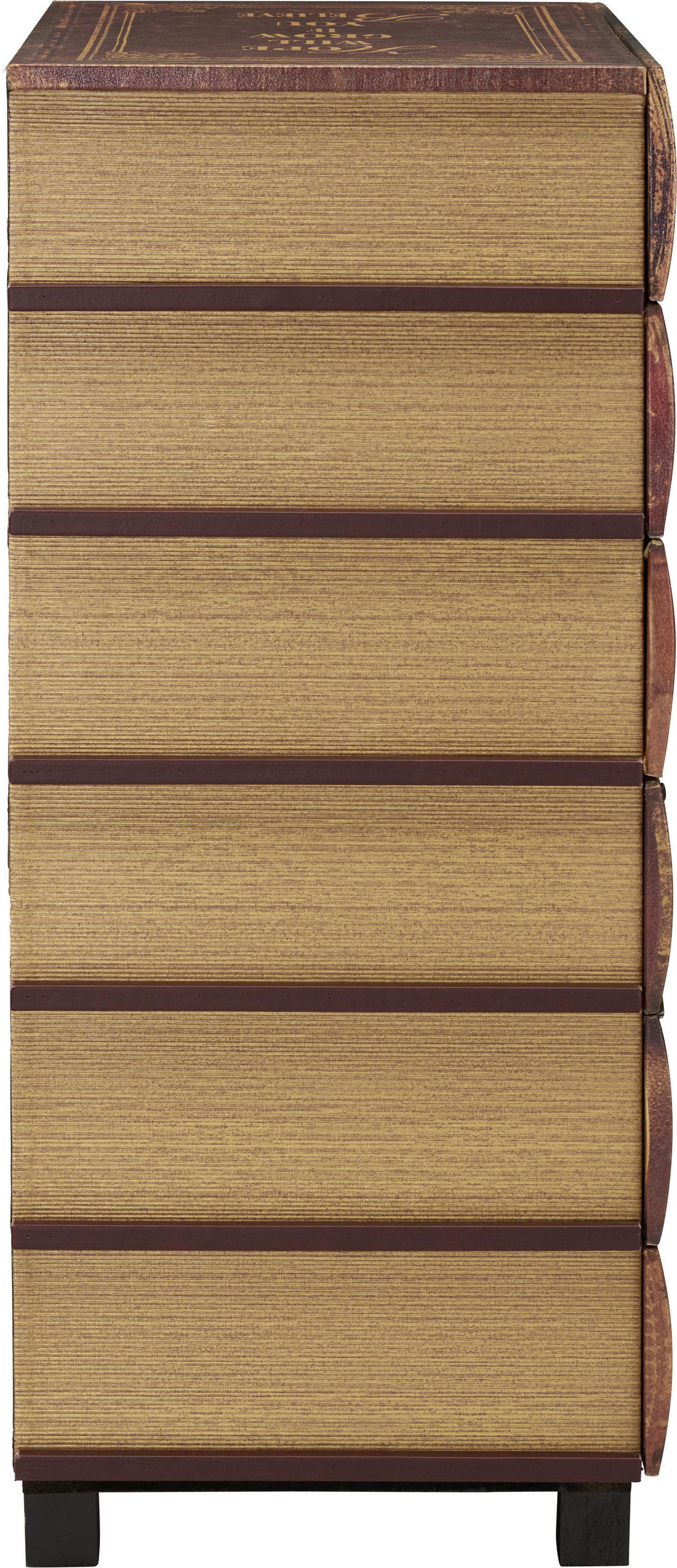 KOMODA  50/77/32 cm  braon  - braon/srebrna, Osnovno, metal/drvo (50/77/32cm) - Ambia Home