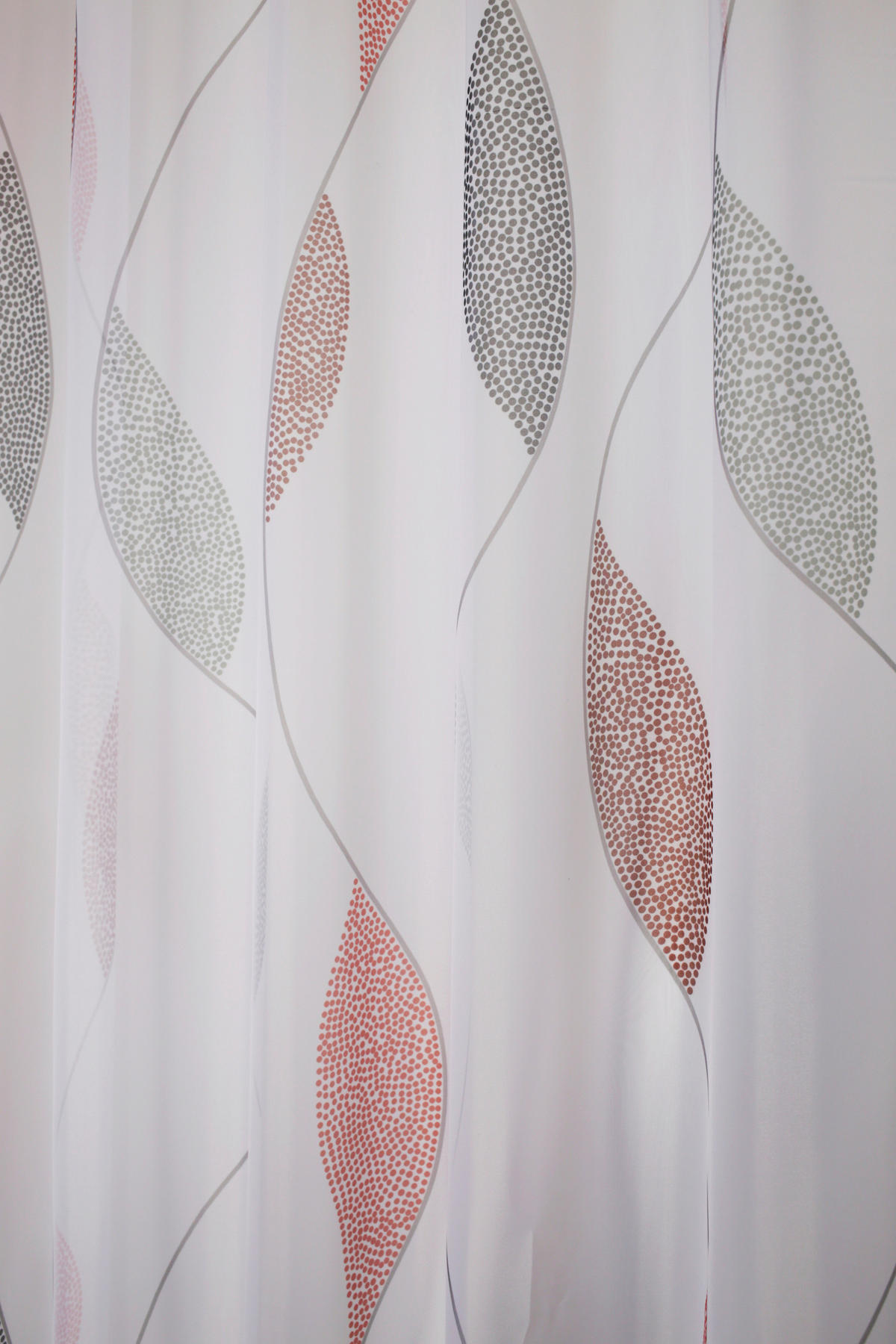 SCHLAUFENSCHAL  transparent  140/175 cm   - Hellrot/Rot, KONVENTIONELL, Textil (140/175cm)