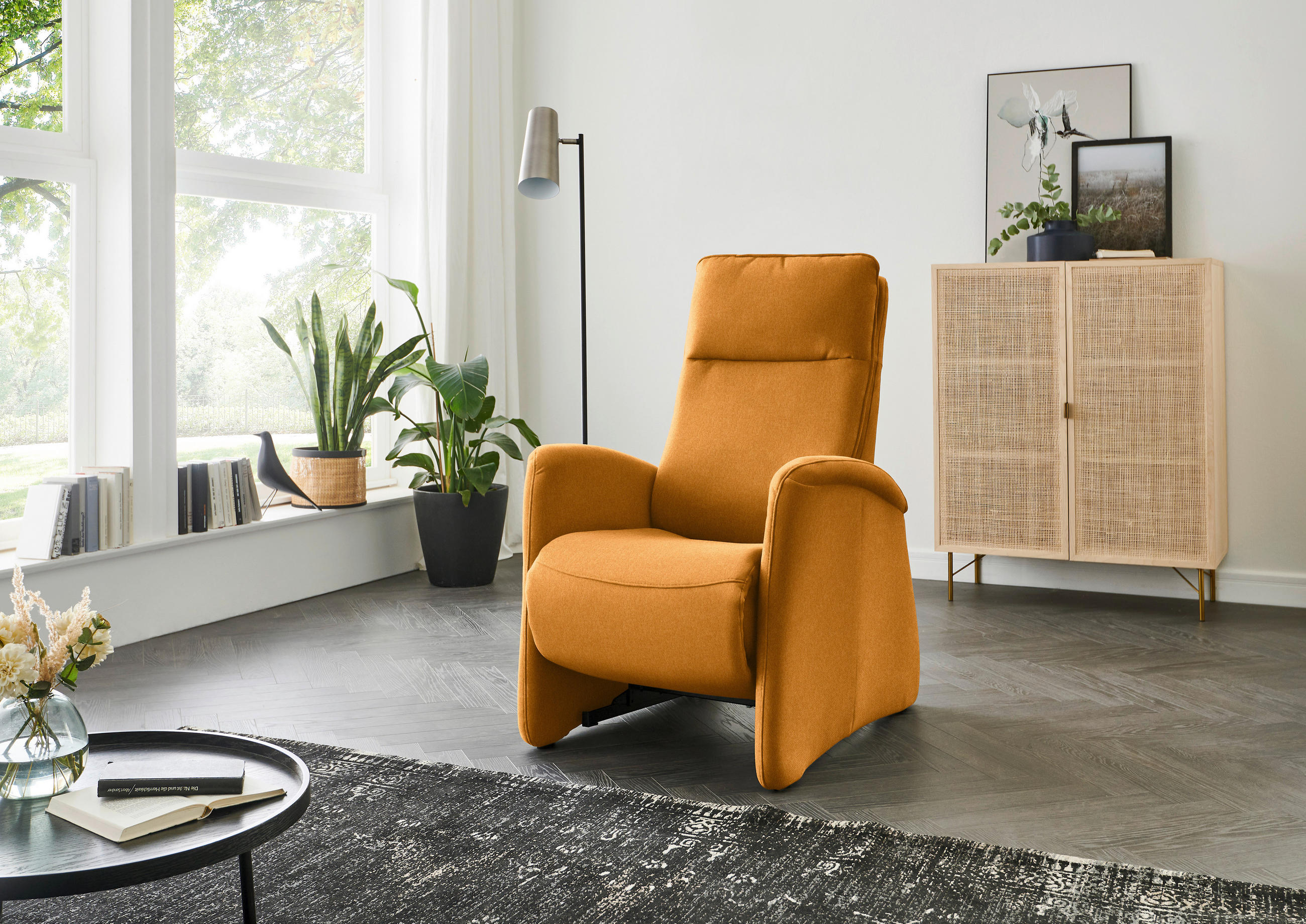 FERNSEHSESSEL in Chenille Currygelb  - Currygelb, Konventionell, Textil (79/114/87-176cm) - Valdera