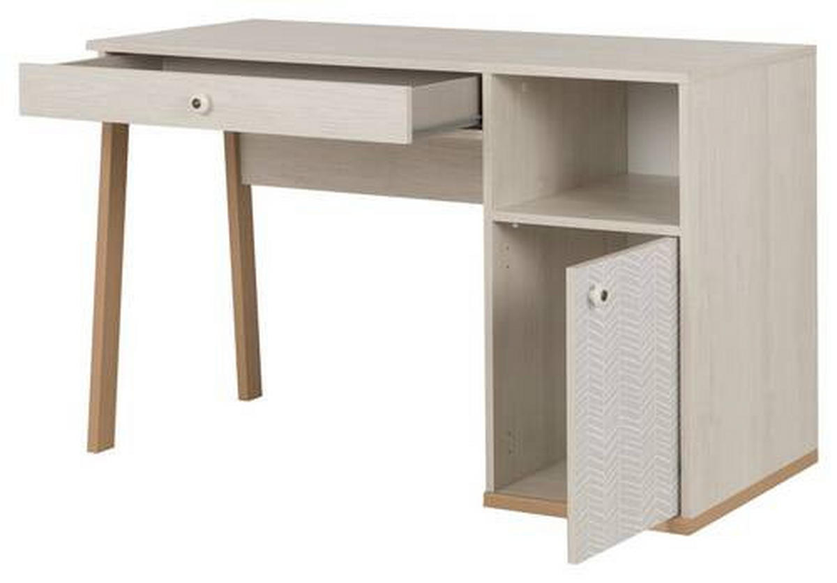 JUGENDSCHREIBTISCH 123/55/77 cm  - Kastanienfarben/Buchefarben, MODERN, Keramik/Holz (123/55/77cm) - MID.YOU
