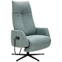 RELAXSESSEL in Textil Petrol  - Anthrazit/Petrol, Design, Textil/Metall (71/122/87cm) - Johann Jakob