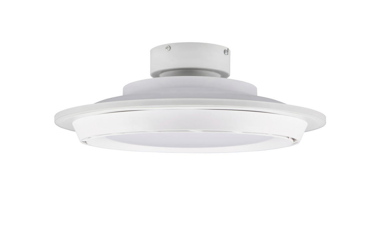 DECKENVENTILATOR - Weiß, Design, Kunststoff (48.5/17cm)