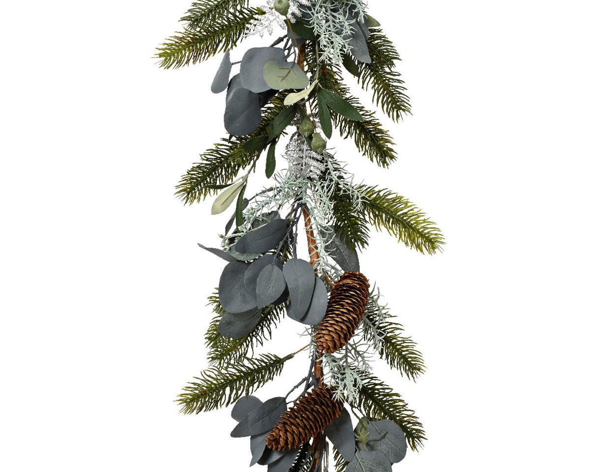 TANNENGIRLANDE - Grün, Basics, Kunststoff (180,00/15,00/10,00cm) - X-Mas