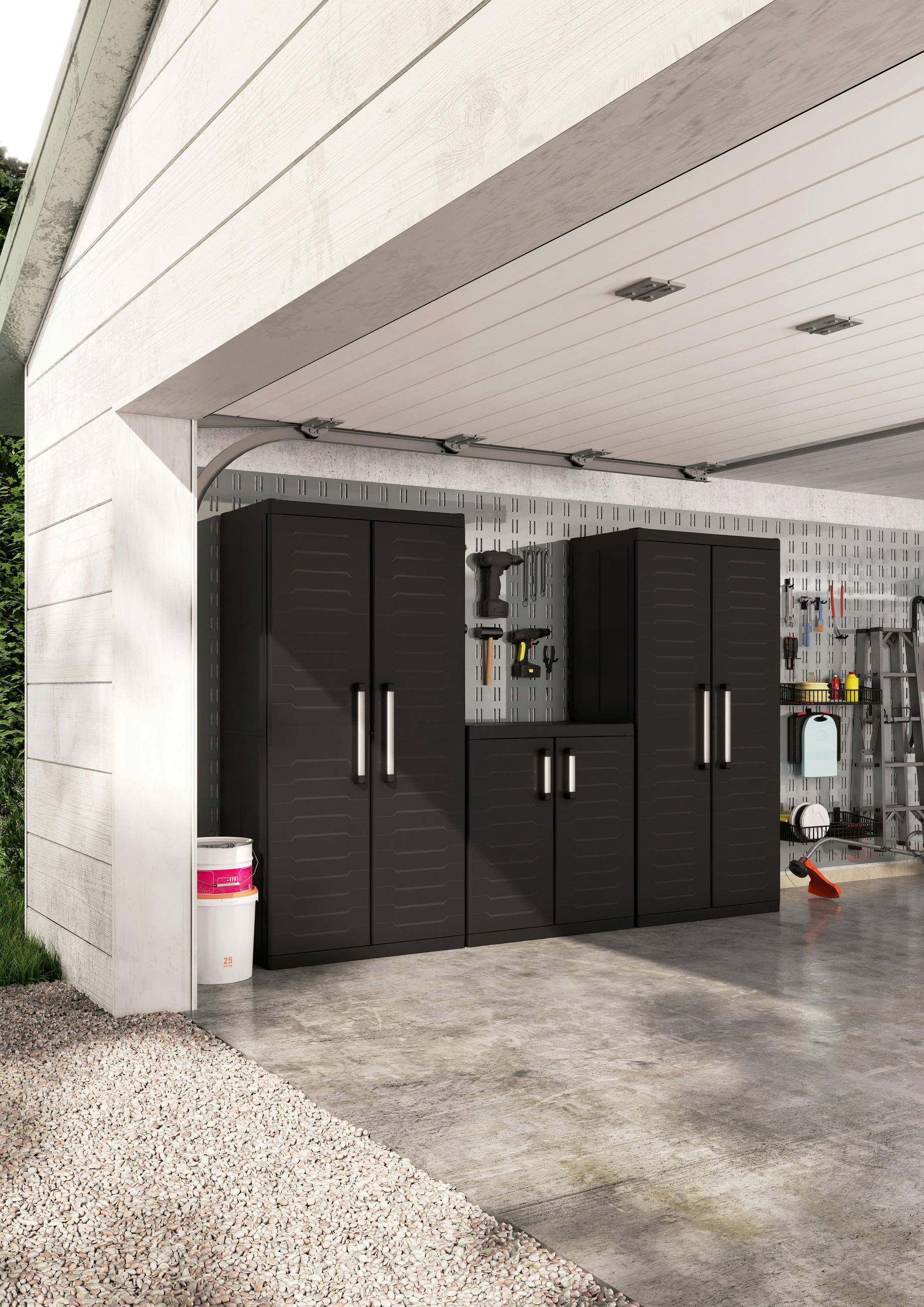 GERÄTESCHRANK 89/182/54 cm  - Schwarz, Design, Kunststoff (89/182/54cm) - Keter