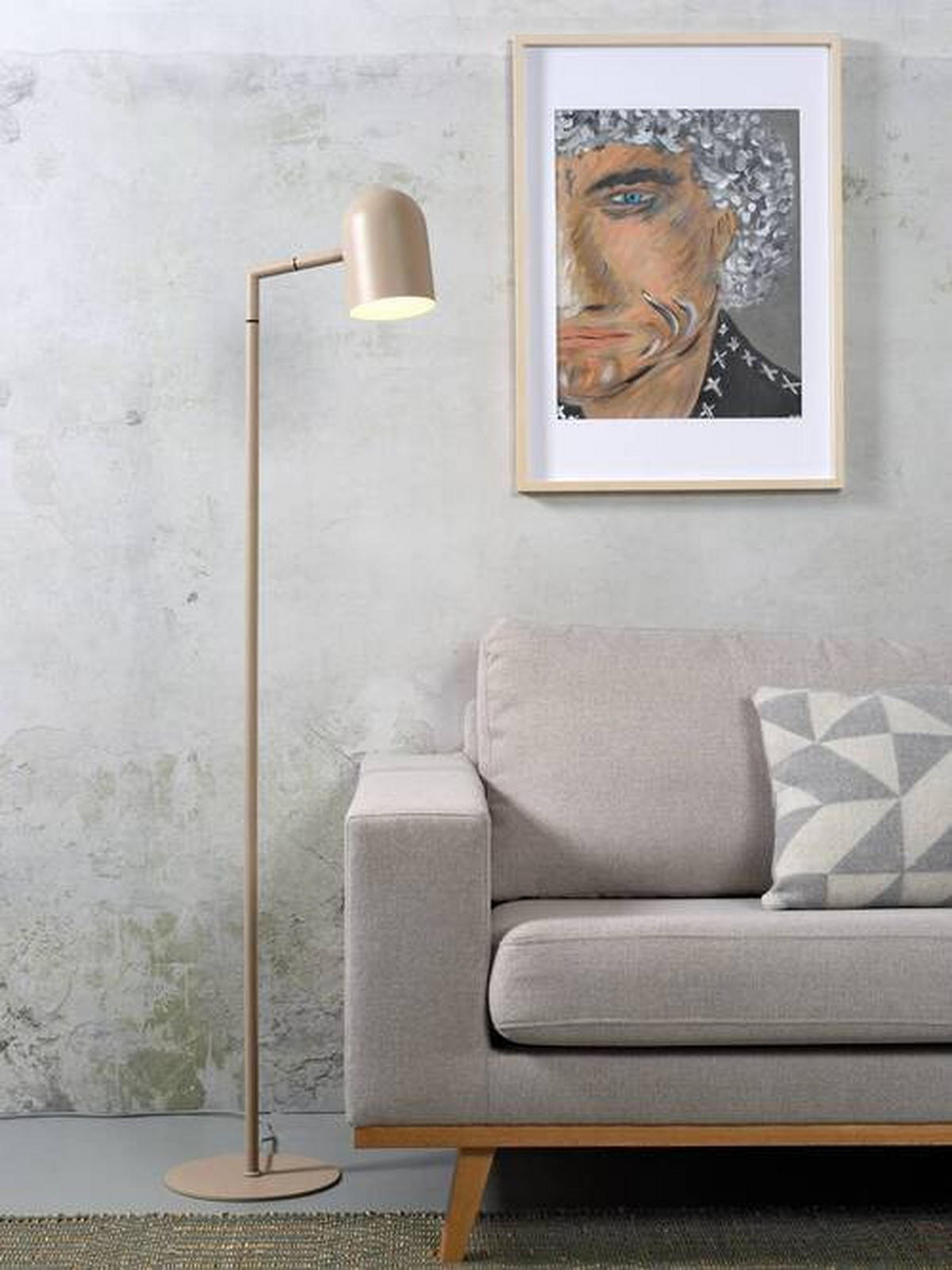 LAMPADAIRE - Sandfarben/Schwarz, Design, Metall (17/141/17cm) - It's about Romi