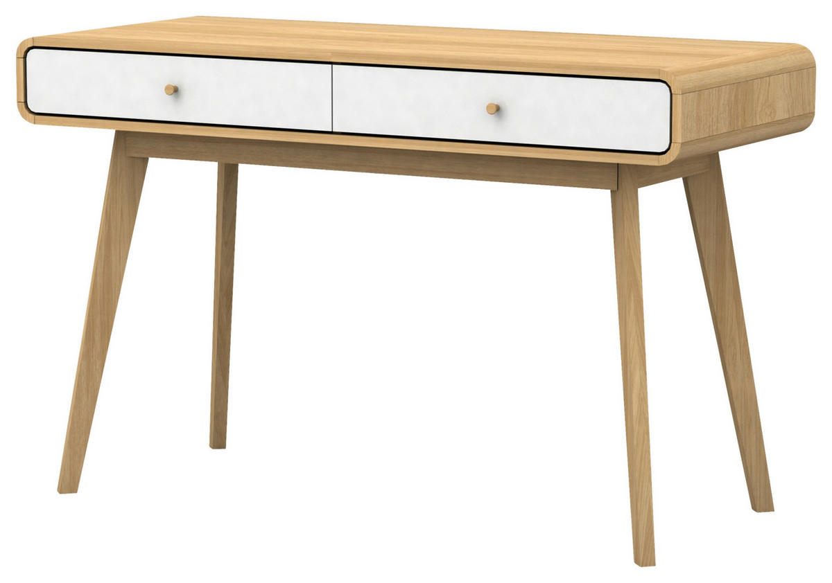 PSACÍ STŮL, bílá, barvy dubu, 120/79/50 cm - bílá/barvy dubu, Design, dřevo/kompozitní dřevo (120/79/50cm) - MID.YOU