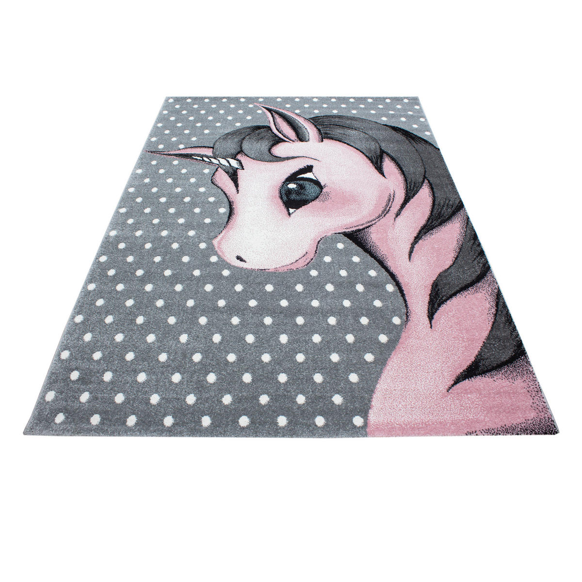 BARNMATTA 80/150 cm Kids 590  - vit/pink, Trend, textil (80/150cm) - Ben'n'jen